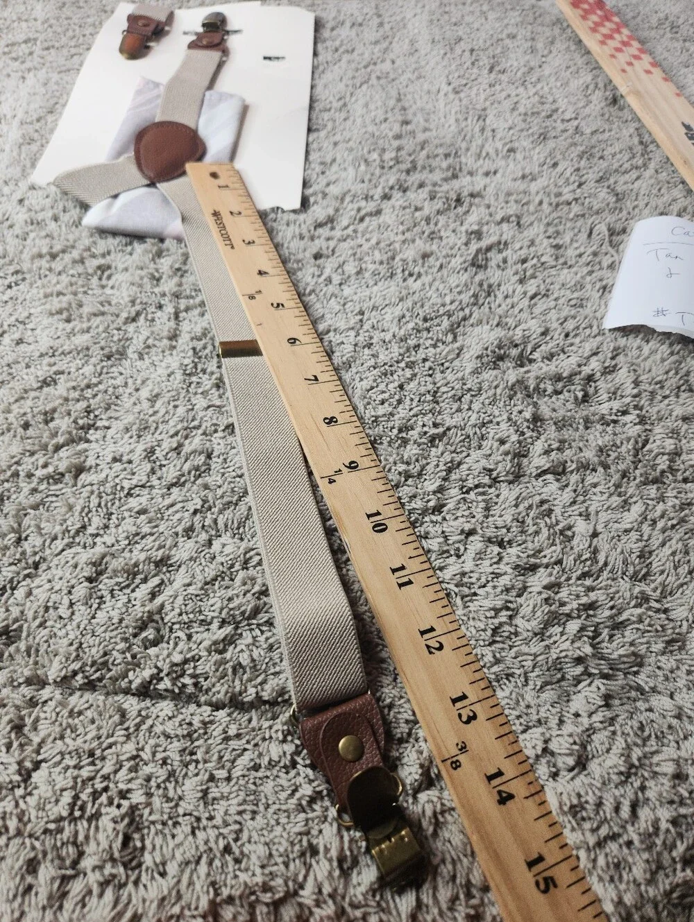 Toddler's Suspenders & Handkerchief Set - Tan - Cat & Jack